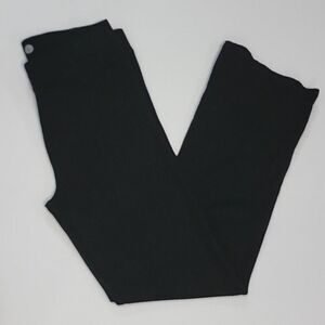 BETABRAND Pants Womans Large Black  Textured Bootcut Dress Yoga Comfort Stretch